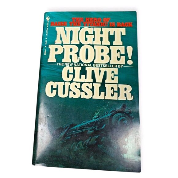 Night Probe! Clive Cussler Paperback Bantam 1982 Vintage Dirk Pitt Adventure - Picture 1 of 8